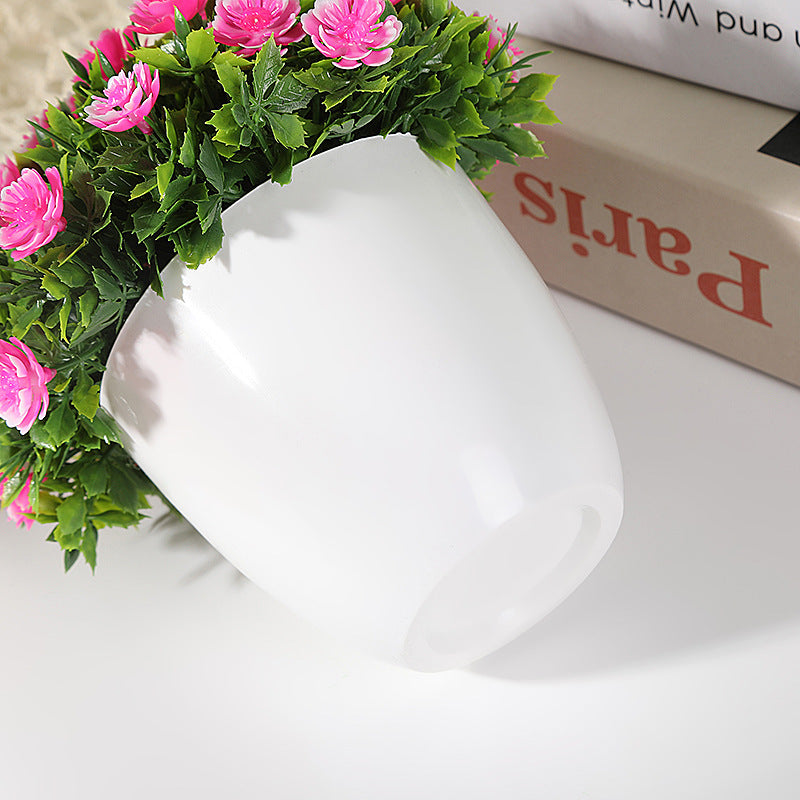 Artificial Plant 31 Small Daisy Round Pot Potted Wedding Home Bedroom Decoration