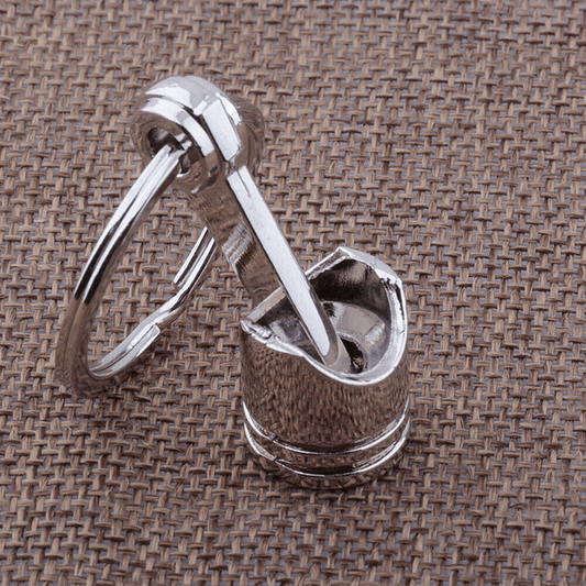 Metal Piston Model Keyring for Car Enthusiasts