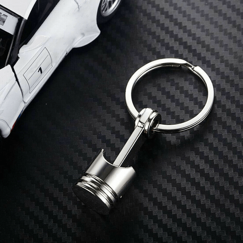 Metal Piston Model Keyring for Car Enthusiasts