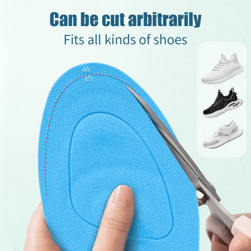 5D Massage Sports Insoles High Elastic Shock Absorption Shoe Pad Men Women