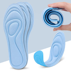 5D Massage Sports Insoles High Elastic Shock Absorption Shoe Pad Men Women