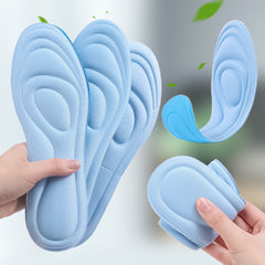 5D Massage Sports Insoles High Elastic Shock Absorption Shoe Pad Men Women