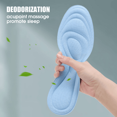 5D Massage Sports Insoles High Elastic Shock Absorption Shoe Pad Men Women