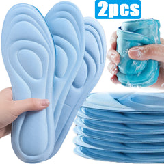 5D Massage Sports Insoles High Elastic Shock Absorption Shoe Pad Men Women