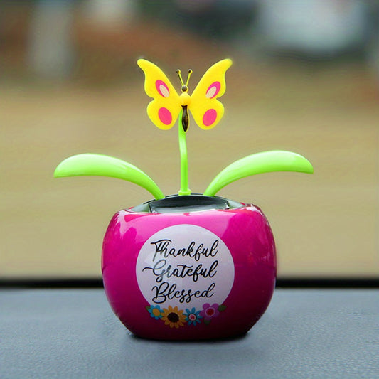 Solar Automatic Swing Solar Flower Car Ornaments