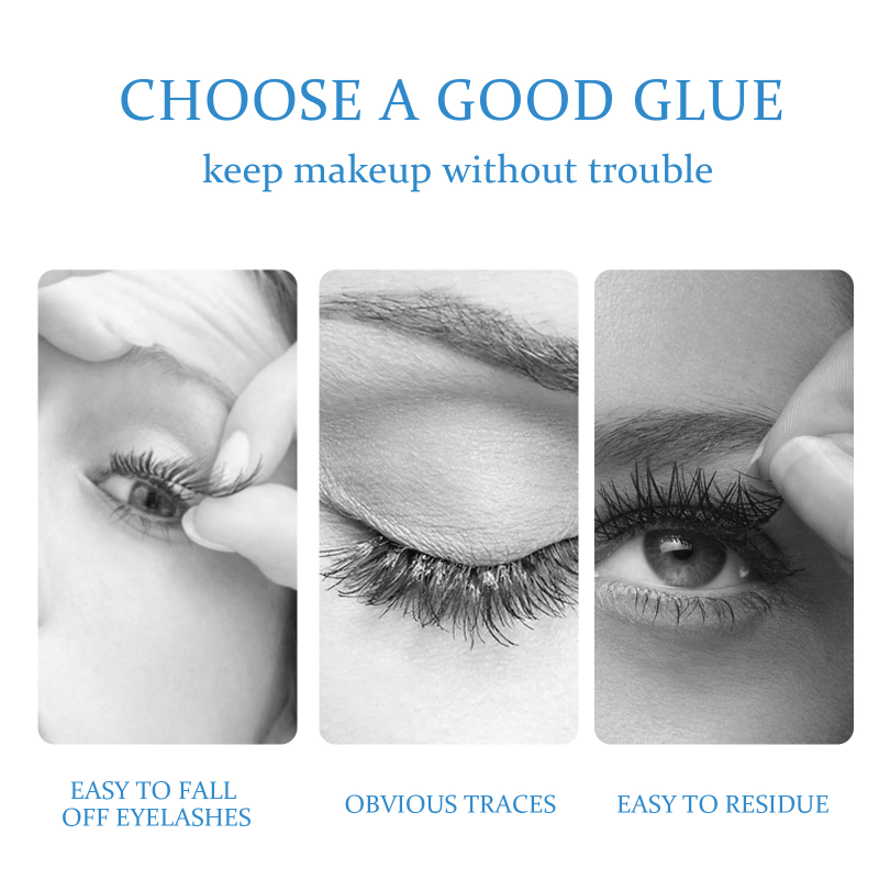 Waterproof False Eyelashes Adhesive - Long Lasting & Easy to Apply
