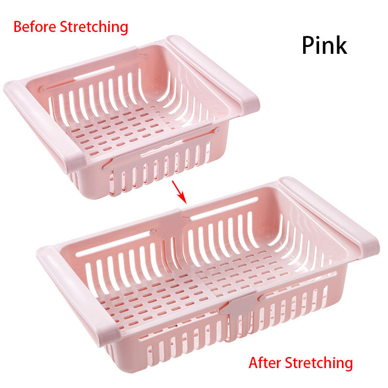 Fridge Organizer Storage Box Refrigerator Drawer Plastic Storage Container Shelf