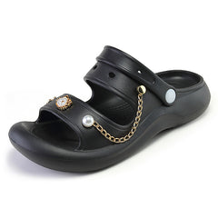 Stylish Girls' Thick Bottom Sandals for Indoor Outdoor Use