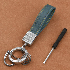 Men's Car Keychain with Artificial Diamond Key Ring