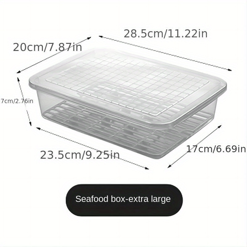 Durable Food Storage Box for Refrigerator - Keep Food Fresh