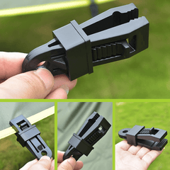 20pcs Tent Clips Windproof Tarp Fixing Outdoor Camping Gear