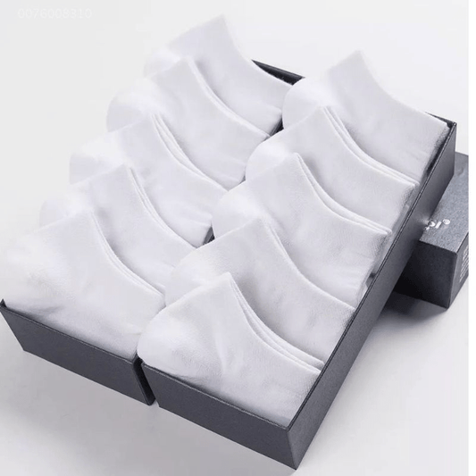 5 Pairs Men's Summer Ankle Socks Gray Low Cut Breathable Solid Socks