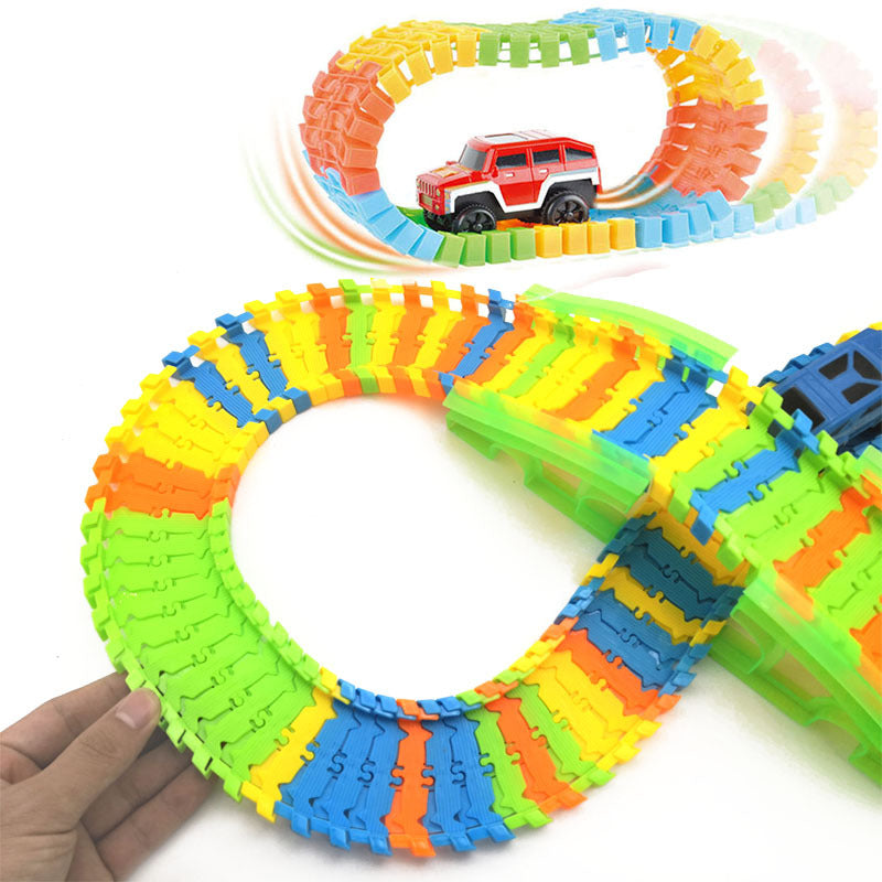 DIY Racing Track Puzzle Toy for Kids