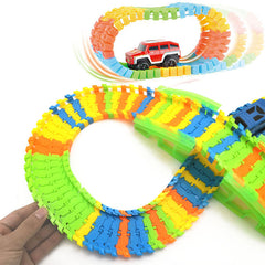 DIY Racing Track Puzzle Toy for Kids