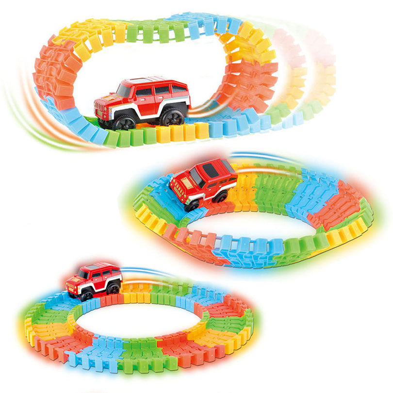 DIY Racing Track Puzzle Toy for Kids