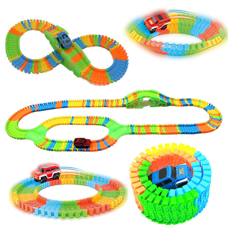 DIY Racing Track Puzzle Toy for Kids