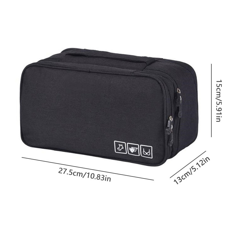 Zipper Cosmetic Bag Travel Accessories Organizer Bra Underwear Waterproof