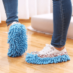 2pcs Microfiber Floor Cleaning Slippers - Easy Mopping & Dusting