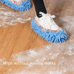 2pcs Microfiber Floor Cleaning Slippers - Easy Mopping & Dusting