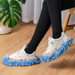 2pcs Microfiber Floor Cleaning Slippers - Easy Mopping & Dusting