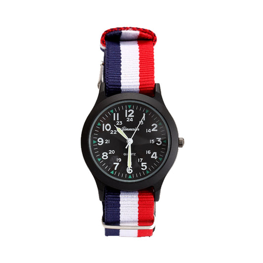 Kids Analog Quartz Watch Casual Canvas Band