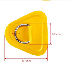 6pcs Stainless Steel D Ring Patch for Inflatable Boats Kayaks Dinghies