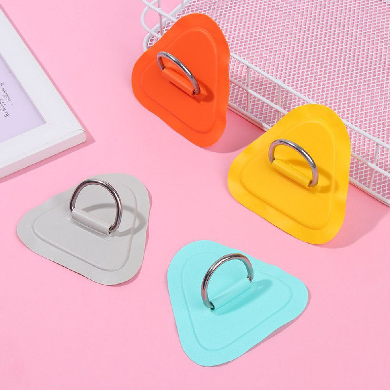 6pcs Stainless Steel D Ring Patch for Inflatable Boats Kayaks Dinghies
