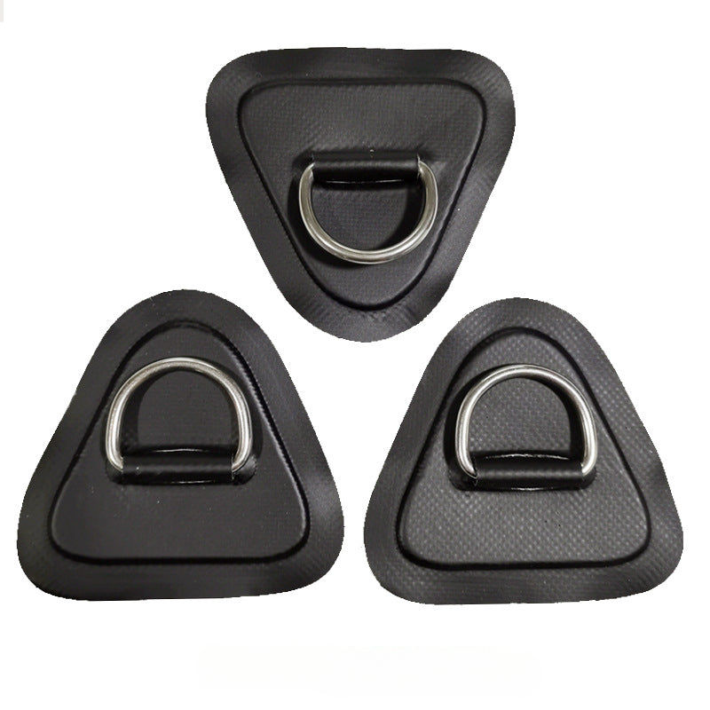 6pcs Stainless Steel D Ring Patch for Inflatable Boats Kayaks Dinghies