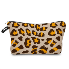 Leopard Pattern Makeup Pouch Zipper Storage Bag