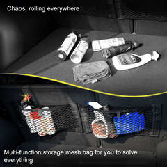 Car Back Rear Mesh Trunk Seat Elastic Net Storage Bag Organizer