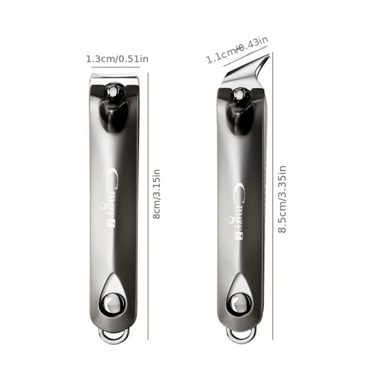 Stainless Steel Nail Clippers Portable Manicure Tool