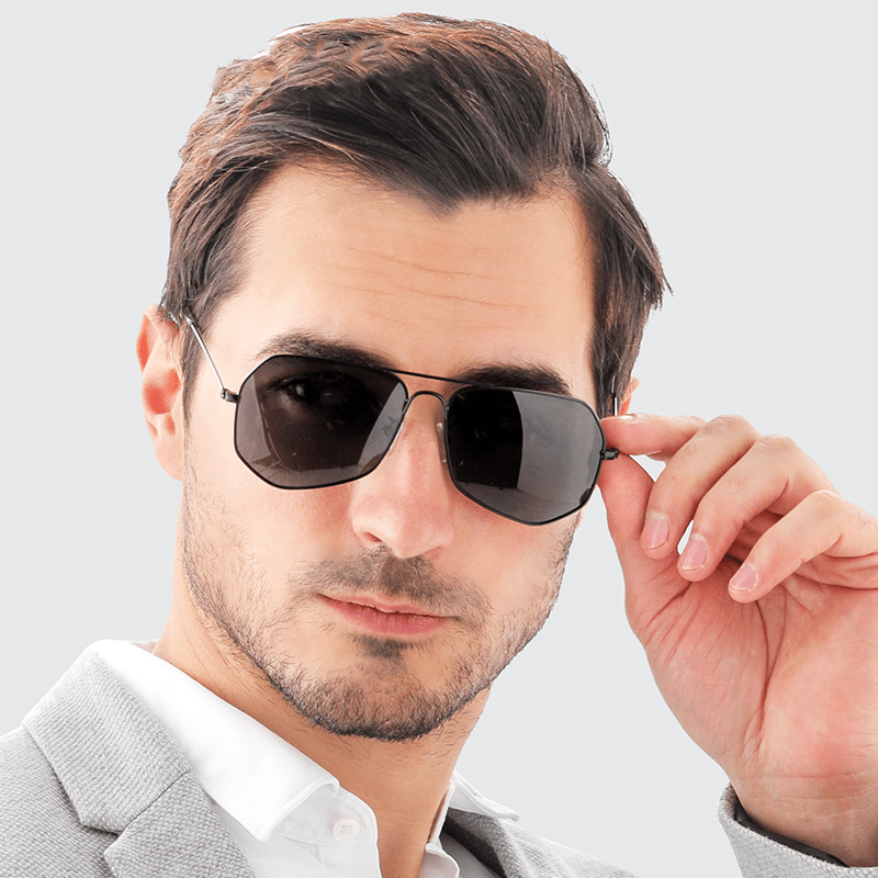 Men's Round Face Polarized UV Resistant Sunglasses