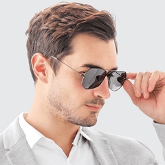 Men's Round Face Polarized UV Resistant Sunglasses