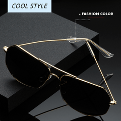 Men's Round Face Polarized UV Resistant Sunglasses