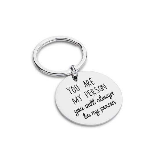 You Are My Person Couples Keychain Gift For Girlfriend Boyfriend