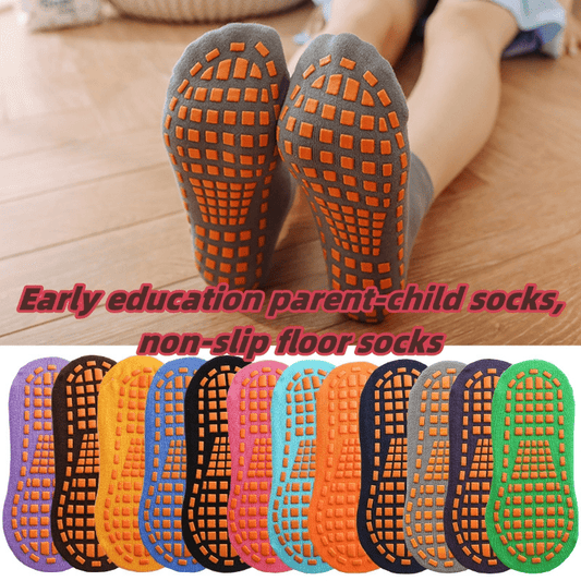 Anti-slip Sports Socks with Grips for Yoga Pilates Barre Ballet