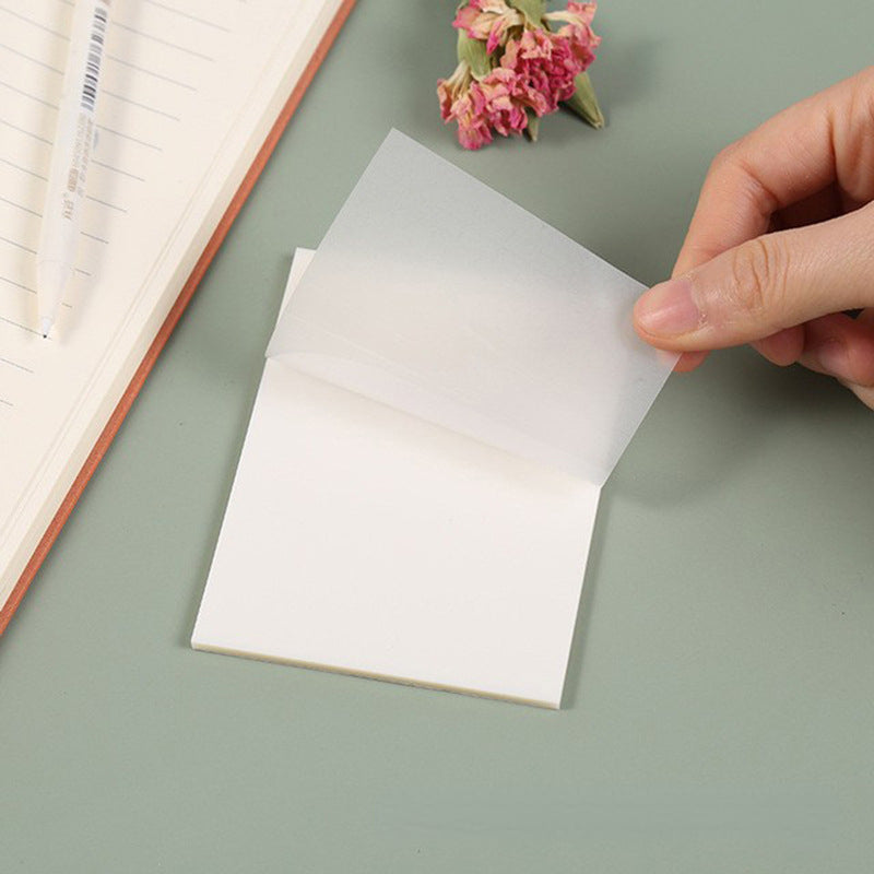 5pcs Transparent Sticky Notes Colored PET Creative Perspective Stickers