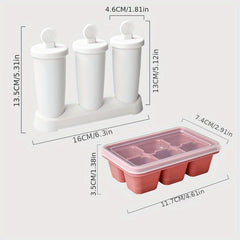 Silicone Ice Pop Molds Reusable Ice Cream Molds
