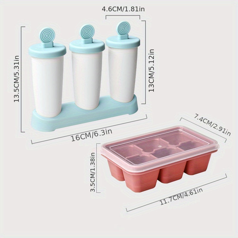 Silicone Ice Pop Molds Reusable Ice Cream Molds