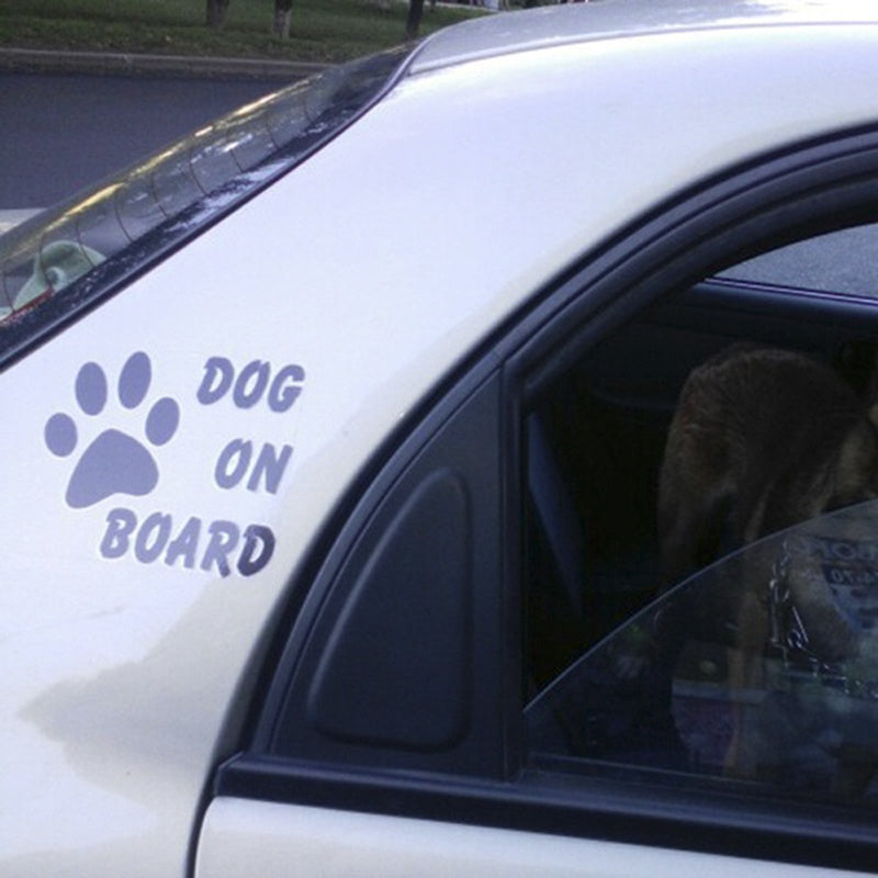 Reflective Pet Dog On Board Car Decal
