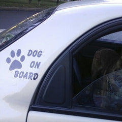 Reflective Pet Dog On Board Car Decal