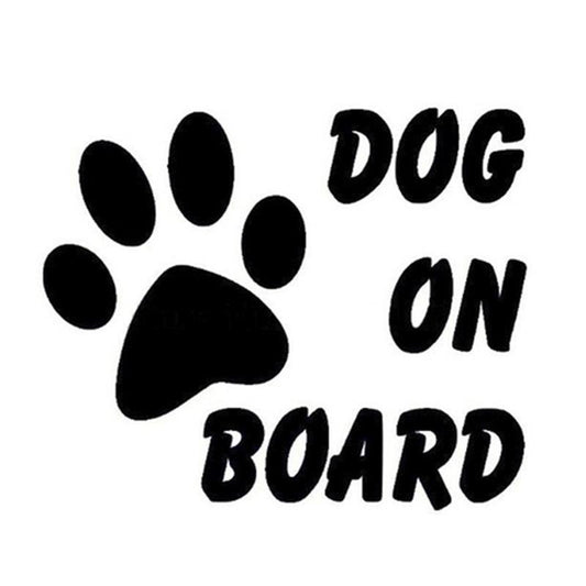 Reflective Pet Dog On Board Car Decal