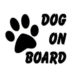 Reflective Pet Dog On Board Car Decal