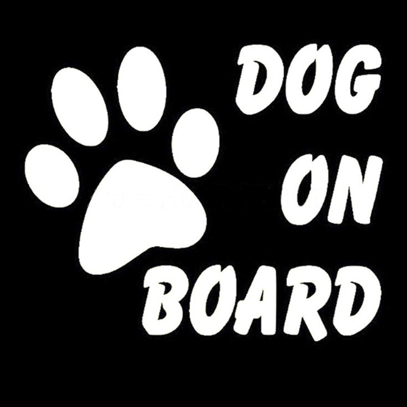 Reflective Pet Dog On Board Car Decal