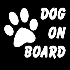 Reflective Pet Dog On Board Car Decal