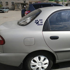 Reflective Pet Dog On Board Car Decal
