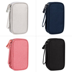 Portable Double Layer Digital Accessories Organizer