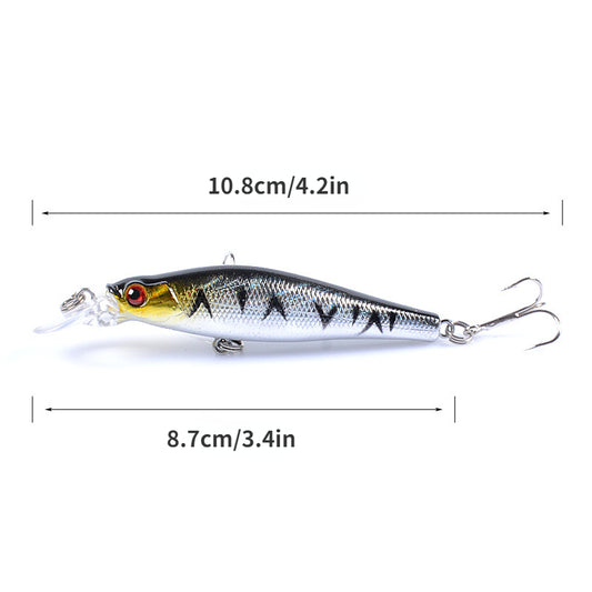 Topwater Laser Minnow Crankbait for Bass Redfish Trout
