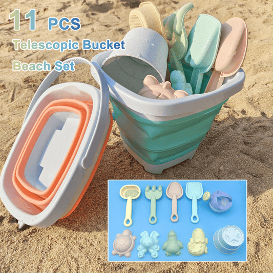 11pcs Beach Outdoors Toy Set Water Bucket Sand Shovel Children Play Sand Tool