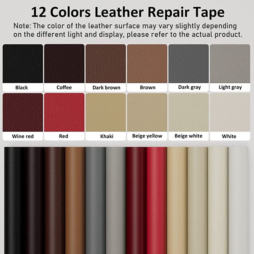 Leather Repair Patch 4X61inch Self Adhesive Tape For Couches Car Seat Sofas